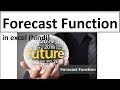 forecast function in excel (hindi)/forcast formula in excel/ forecast in excel