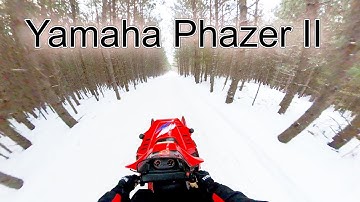 Snowmobile POV - POV Snowmobile Trail Ride | Yamaha Phazer Part 1