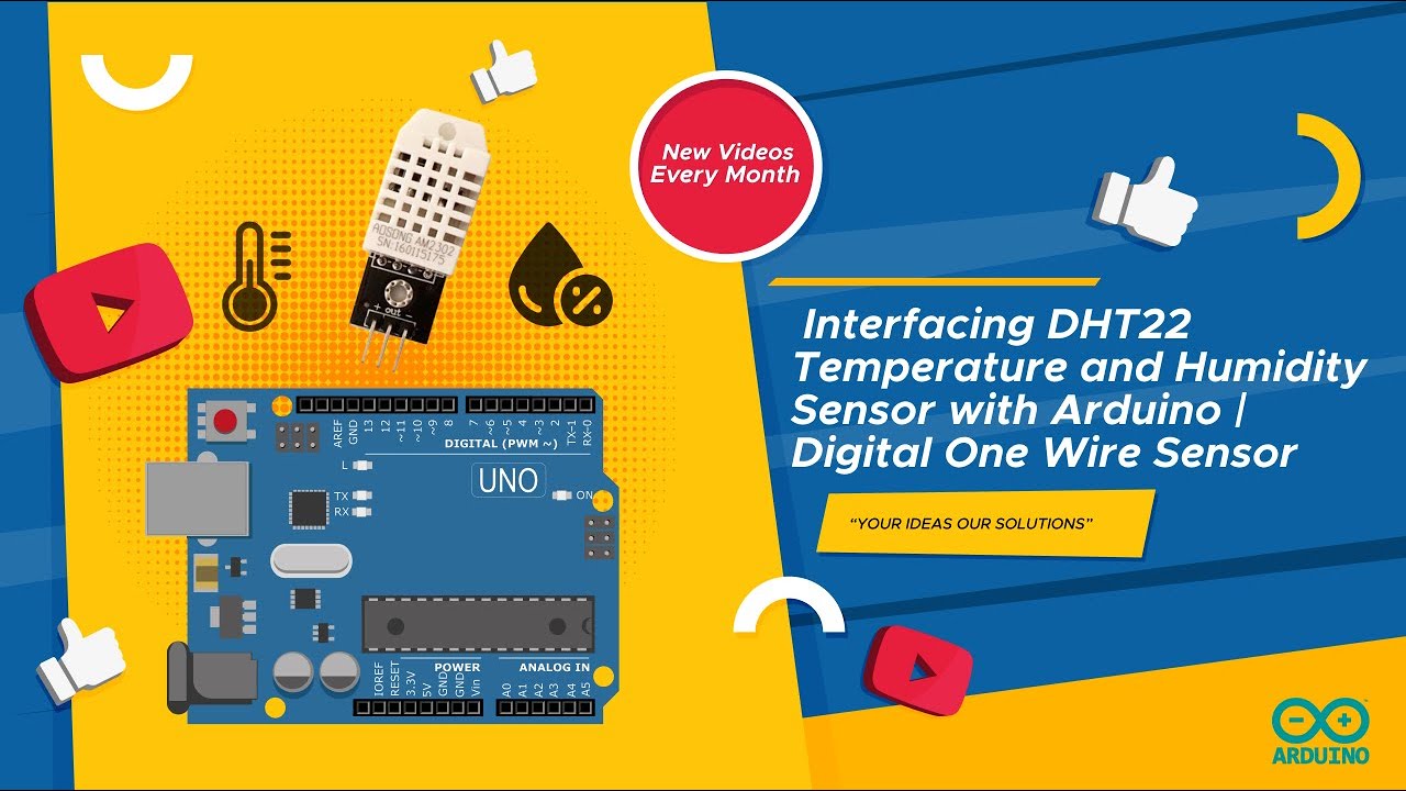 Interfacing DHT22 Temperature Humidity Sensor with Arduino -Electropeak