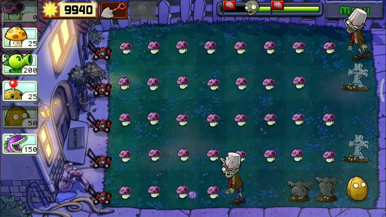 растения против зомби но я использую только грибы - YouTube