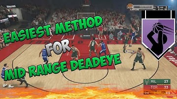 NBA 2K19 - EASIEST METHOD FOR MID RANGE DEADEYE
