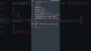 🔥 This Moving Gradient Background Is Pure CSS!