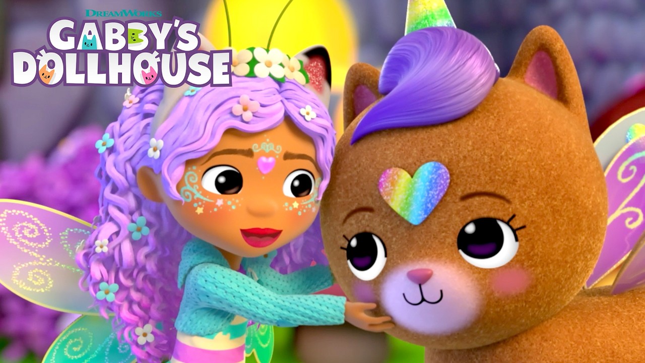 Gabby Visits ✨FAIRYLANDIA✨ + More Gabby's Dollhouse Adventures 😻 Cartoons for Children 😻