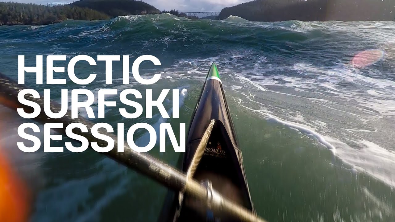 Surfski chaos in Deception Pass!