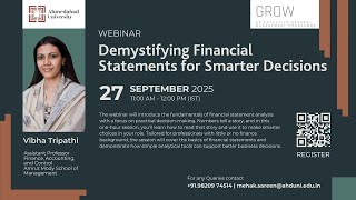 Demystifying Financial Statements for Smarter Decisions | GROW Webinar Series
