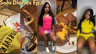 Solo Diaries Ep. 6: enjoying my own company, shopping, studying, out to eat, hair appt, life update.