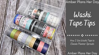 How to use Washi Tape in a planner – Nutmeg and Arlo