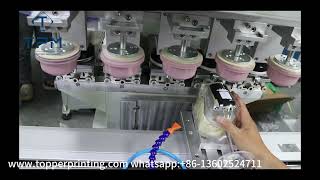 Full Servo Electric 5 Color Bottle Cup Pad Printing Machine