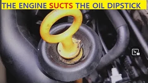 Engine SUCKS oil dipstick when trying to pull it out. EXPLANATION. Opel Astra H 1.6i