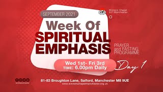 Week of Spiritual Emphasis Day 01 | Wednesday Service | Pst Matthew Abiola | 1st September 2021