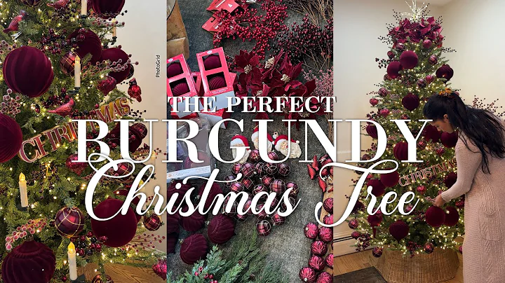 The Perfect BURGUNDY Christmas Tree 🎄 Decorate With Me 2 of 6 Trees