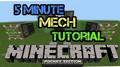 Minecraft PE: How to build a walking robot in less than 5 MINUTES√√√