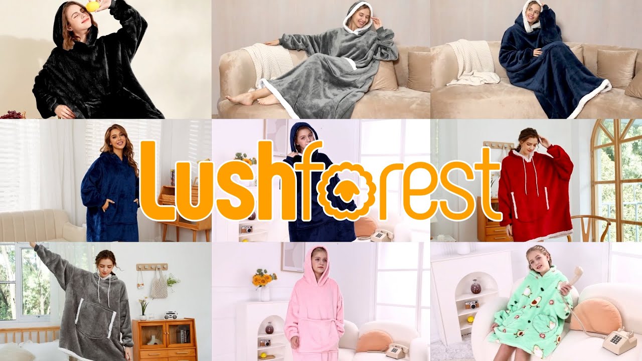 About lushforest Focus on Oversized Blanket Hoodie - YouTube