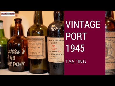 1945 Vintage Port wine tasting