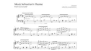 Mia &amp; Sebastian&#39;s Theme (*accurate piano score)