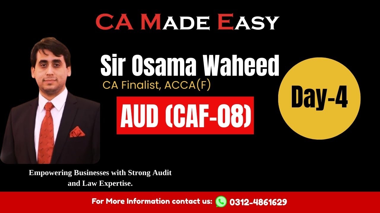 Audit By Sir Osama Waheed ||S-26|| [DAY -4] Pre Batch || 25 Sep || CAME ...