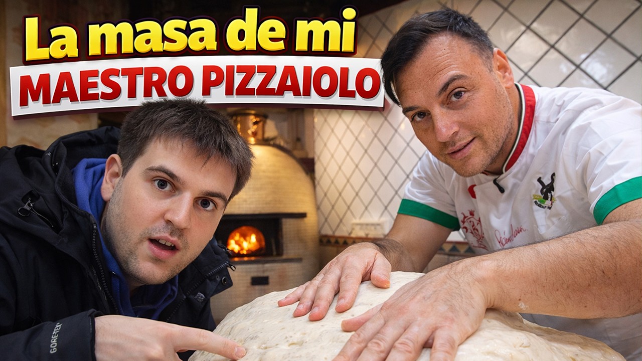 La MASA de pizza de mi MAESTRO: paso a paso🍕