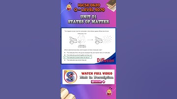 Diffusion | Quiz | States of Matter Quiz | 0620/11/M/J/09 | 0620/s09/qp11 | Q1 | #diffusion #quiz