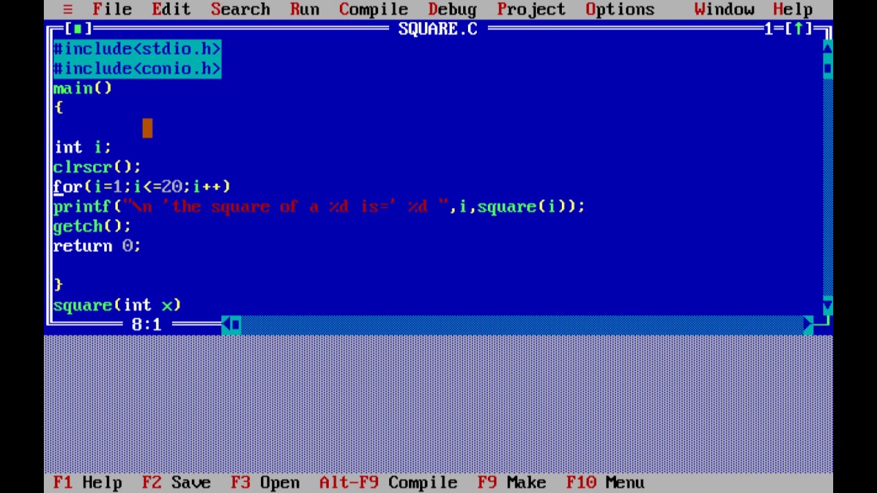 c program using function