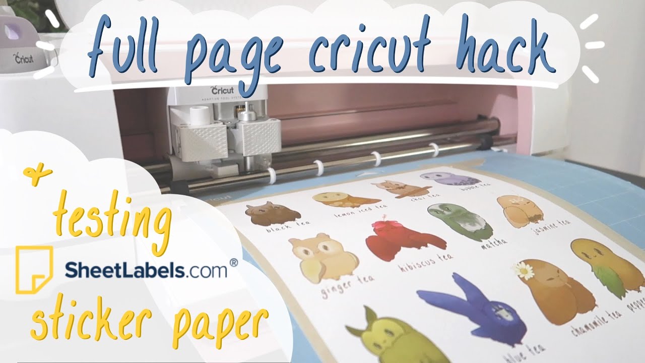 cricut sticker hacks full sheet｜TikTok Search