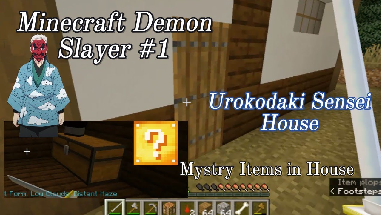 Mystry Rasool Urokodaki House and Mystry Items Minecraft Demon Slayer Mod Gameplay #1 ...