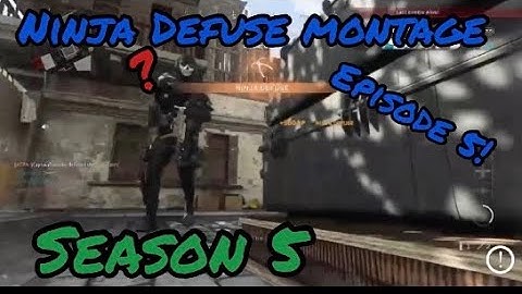 Ninja Defuse Montage Episode 5! Call of Duty: MW