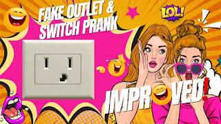 Improved Fake Electrical Outlet Prank Fake Sticker Prank