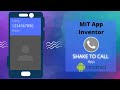 Shake to call mobile app  accelerometer sensor  mit app inventor  by krishna raghavendran