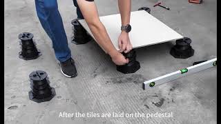The top of the pedestal can adjust the slope,how does it relize#adjustable pedestal#hoshow