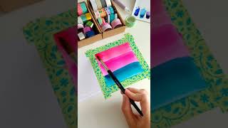 How to make a colorful background for a card