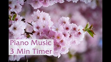 3 Minute Timer, Piano Music and Rain , Nature Sounds