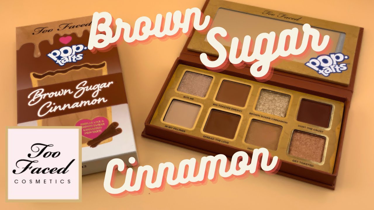 TOO FACED POP-TARTES BROWN SUGAR CINNAMON mini eyeshadow palette swatches