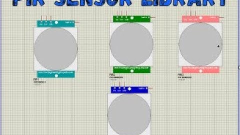 How to include PIR motion sensor library to proteus