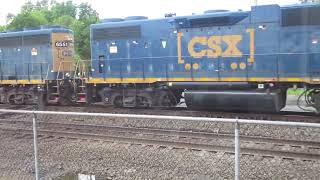 (6-24-2026) CSX westbound local train going backwards in Marion Ohio.
