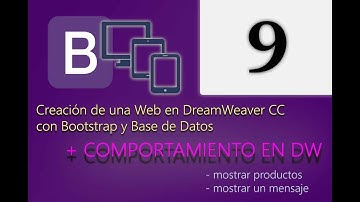 Cap 09 - Creación de una web en DreamWeaver CC con Bootstrap y Base de Datos