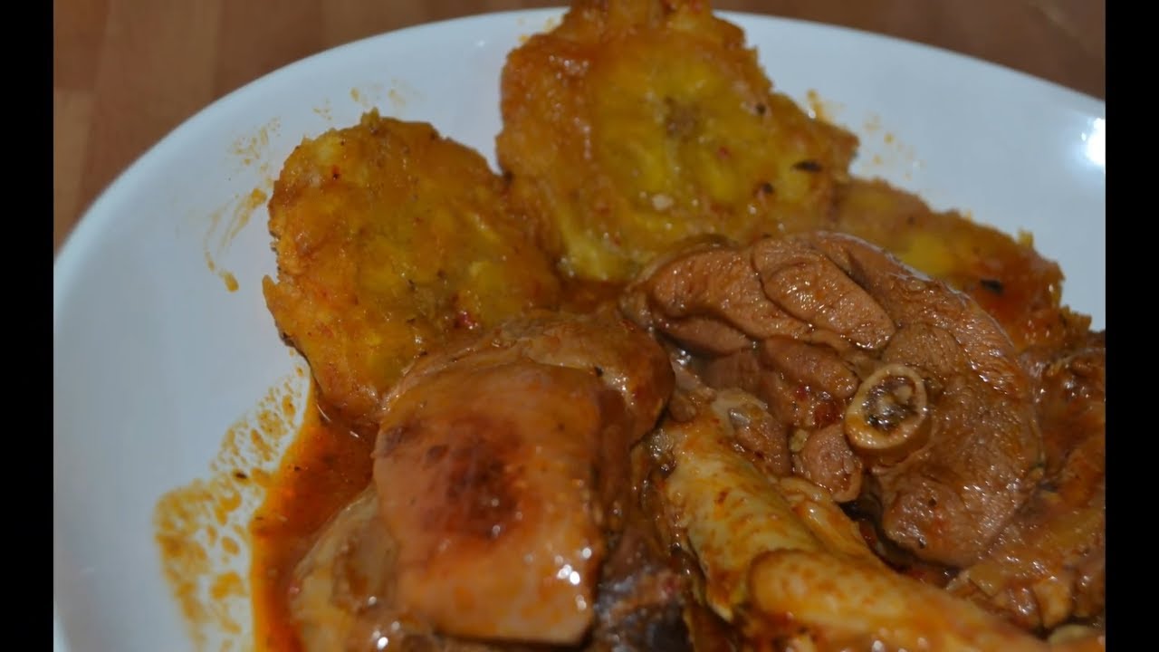 Pollo con plátano guisado | La Cocina de Juana - YouTube