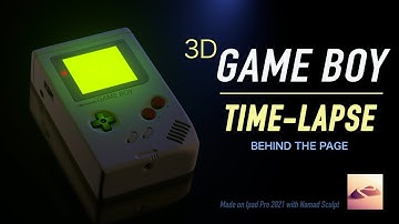 3D Speedpaint in Nomad Sculpt | Nintendo Gameboy