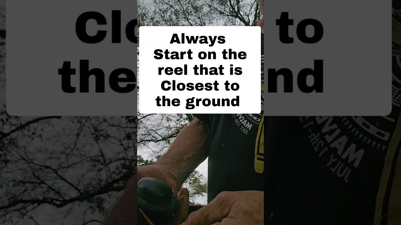 WEEDEATER RESTRING TRICK No more knotted lines or run away reels.  String like a pro