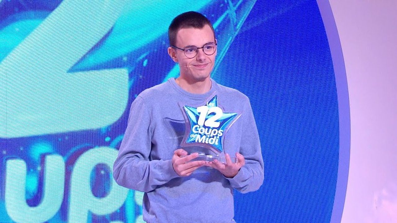 Les 12 Coups de Midi TF1  Émilien bat inopinément le record du monde !