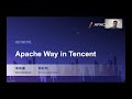 Apacheconasia2021 keynote mark shan zhaoming xue  apache way in tencent