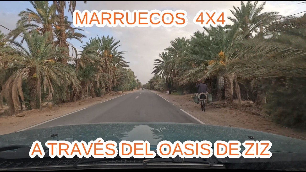El viaje a Marruecos en 4x4: De Errachidia a Erfoud - Conduciendo hacia el Sahara (Valle del Ziz 4K)