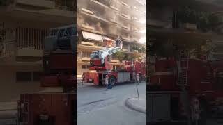 Φωτιά στην οδό Κορυτσάς