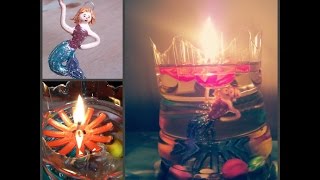 DIY water candle with mermaid Part-2