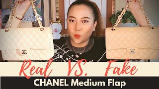 [REAL vs. FAKE] CHANEL Medium Classic Flap SUPERFAKE Detail Comparison | My First Luxury