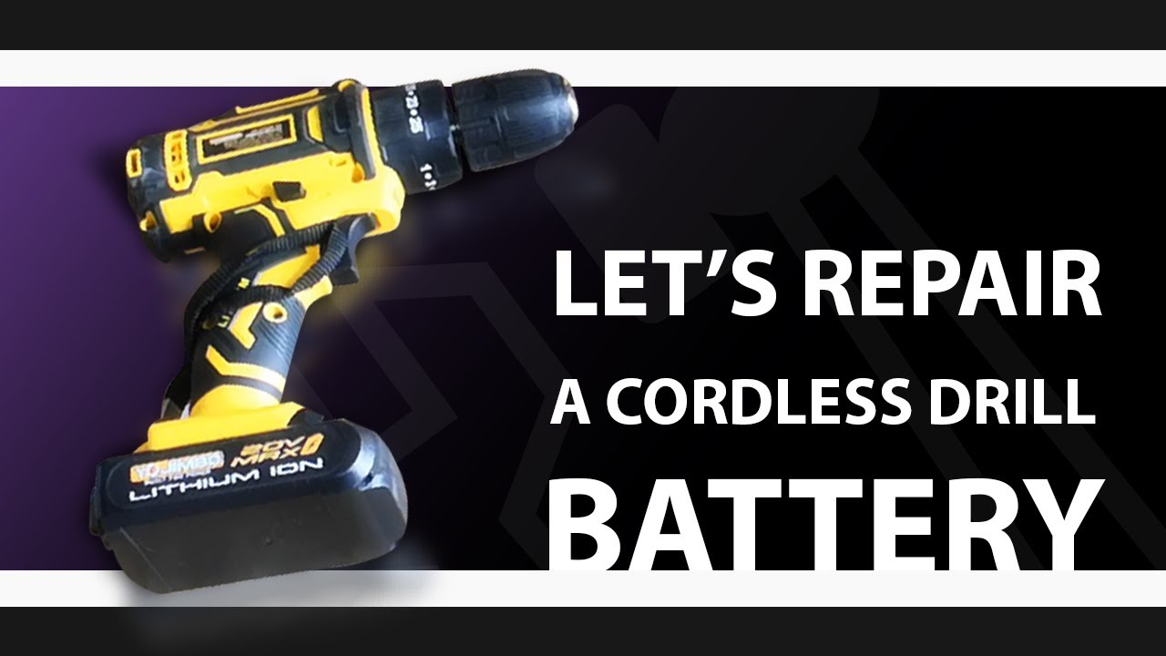 How to fix a cordless drill battery? DIY, Repair YouTube