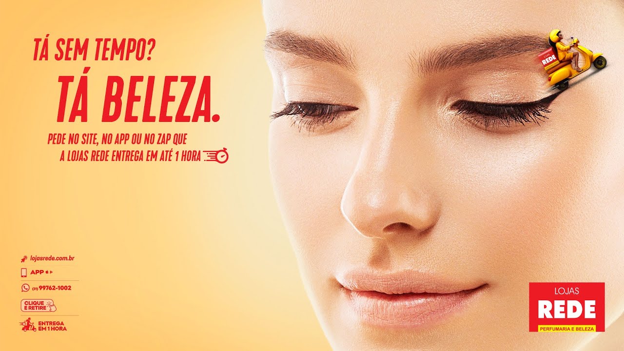 Lojas REDE entrega em até 1h! 😍
