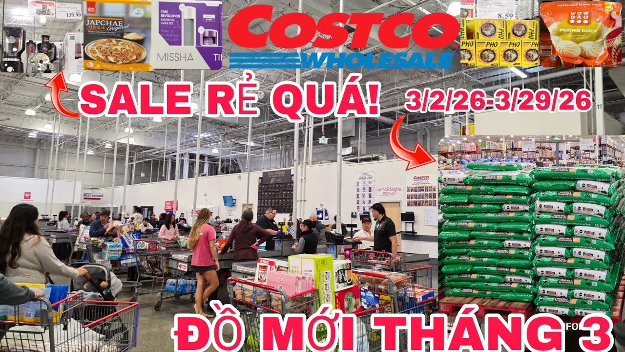 Costco San Leandro: Ngày Đầu Sale Tháng 3 - Đất Giảm Giá Quá Rẻ & Đồ Ăn Mới Về! 🛒🔥