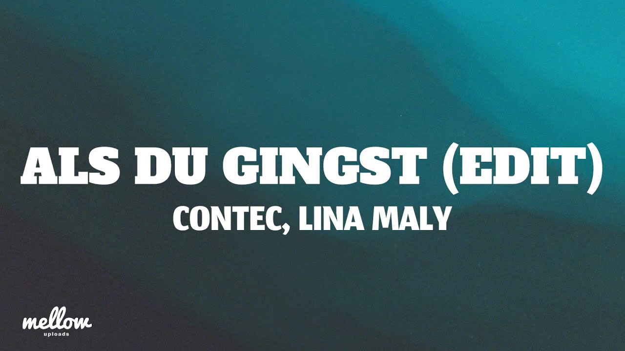 Contec, Lina Maly - Als du gingst (edit) (Lyrics) Contec, Lina Maly - Als du gingst (edit) (Lyrics)