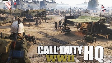 FIRST LOOK at CoD WW2 HQ! (Gameplay)