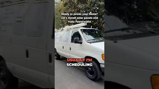 Install ladder for solar panels. Easy way.